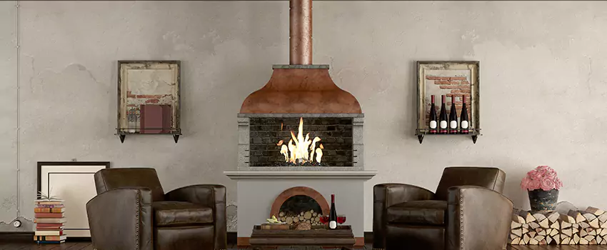 Thelin Hearth Products Providence Pellet Insert Fireplace Installation in North Bellmore, NY